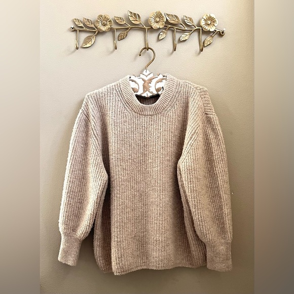 ASOS DESIGN Beige Knit Sweater - Picture 1 of 3